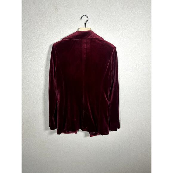 Blank nyc red velvet blazer Classic single button Medium - Picture 8 of 9